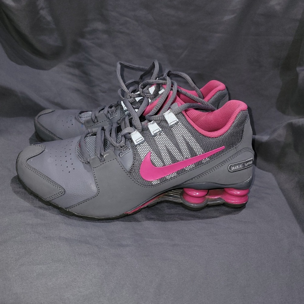 2016 Nike Shox Avenue Cool Grey Vivid Pink Youth Running Shoes Size 6Y